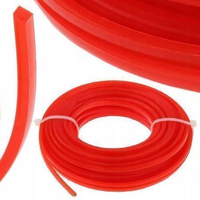 Rosfix Trimmerschnur 2,7 mm x 15 m – Vierkantprofil | für Motorsensen