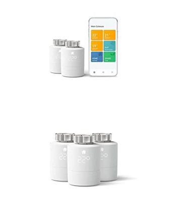 tado Smart Heizkörperthermostat V3+ - App-gesteuerte Raumtemperatur, 2er Set