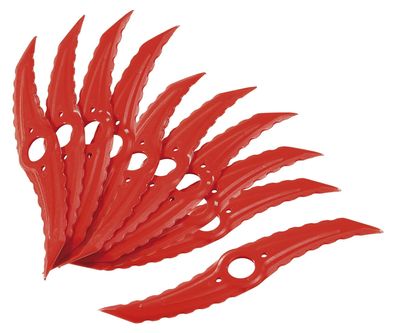 10 gerade Ersatzmesser für Akku-Trimmer Art. 984031