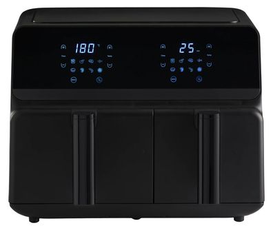 Doppelte Heißluftfritteuse 5,5L + 3,5L Garbehälter
