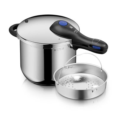 WMF Perfect Plus One Pot Schnellkochtopf mit Dampfgareinsatz, 22 cm, 6,5 Liter