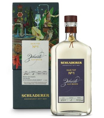 Schladerer Rarität No. 1 Zibarte (43 % vol, 0,5 Liter)