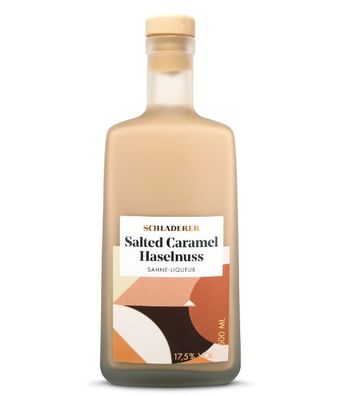 Schladerer Salted Caramel Haselnuss Likör (17,5 % vol, 0,5 Liter)