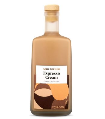 Schladerer Espresso Cream Likör (17,5 % vol, 0,5 Liter)