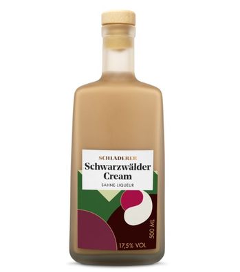 Schladerer Schwarzwald Cream Likör (17,5 % vol, 0,5 Liter)