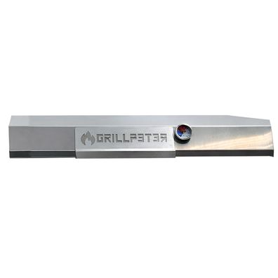 Edelstahl-Deckel für Mangal 90cm mit Thermometer Grilldeckel