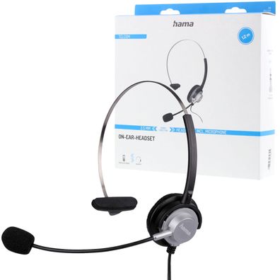 Hama Headset Kopfhörer 2,5mm Klinke Klinken-Stecker für DECT Telefon Gigaset etc