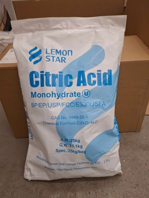 Zitronensäure - BIO-Entkalker, 25 Kg - TOP PREIS