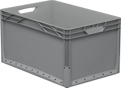 Eurobox 60x40x32 cm grau 62 l Euro-Norm-Box aus PP