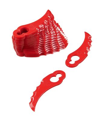 20 gebogene Ersatzmesser für Akku-Trimmer X-Slider 5 in 1 Art. 984031