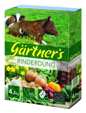 Gekörnte Rinderdünger 4,5 kg organischer Langzeitdünger
