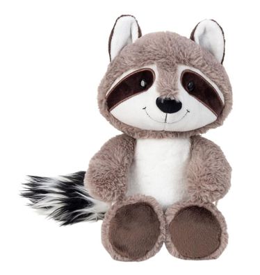 Waschbär Knopfaugen 28cm Kuscheltier Plüschfigur Geschenkidee Dekoration