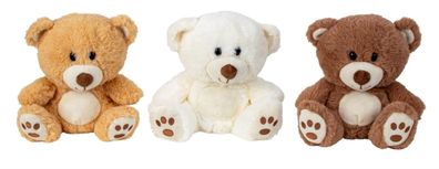 3 er Set Teddybären sitzend 20cm Kuscheltier Plüschbären Geschenkidee Dekoration
