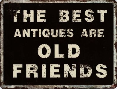 Moritz Retro Deko Blechschild Old Friend Vintage-Design Metall Schild Geschenk