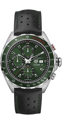 Tag Heuer Formula 1 Chronograph Herrenuhr silber grün CAZ2016. FC6473