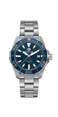 Tag Heuer Aquaracer Herrenuhr silber blau WAY111C. BA0928
