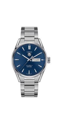 Tag Heuer Carrera Herrenuhr silber blau WAR201E. BA0723