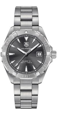 Tag Heuer Aquaracer Herrenuhr silber schwarz WAY2113. BA0928