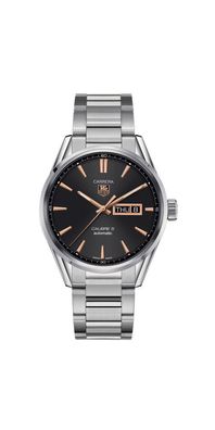 Tag Heuer Carrera Herrenuhr silber schwarz WAR201C. BA0723