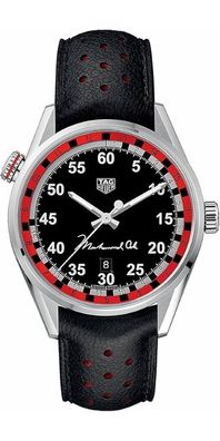 Tag Heuer Carrera Tribute to Muhammad Ali Special Edition Herrenuhr silber schwarz ro