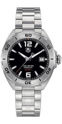 Tag Heuer Formula 1 Herrenuhr silber schwarz WAZ2113. BA0875