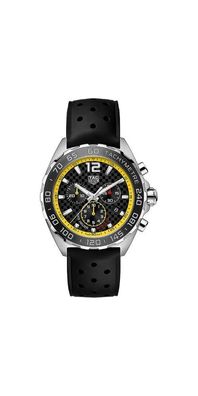 Tag Heuer Formula 1 Herrenuhr Chronograph silber schwarz gelb CAZ101AC. FT8024