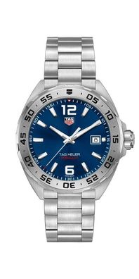 Tag Heuer Formula 1 Date Herrenuhr silber blau WAZ1118. BA0875