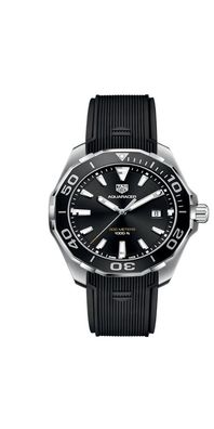 Tag Heuer Aquaracer Herrenuhr silber schwarz WAY101A. FT6141