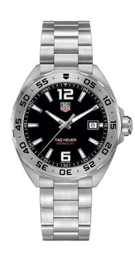 Tag Heuer Formula 1 Date Herrenuhr silber schwarz WAZ1112. BA0875