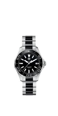 Tag Heuer Aquaracer Lady Damenuhr Silber Schwarz