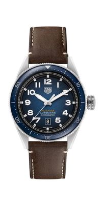 Tag Heuer Autavia Herrenuhr silber blau WBE5116. FC8266