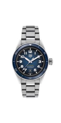 Tag Heuer Autavia Herrenuhr silber blau WBE5116. EB0173