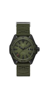 Tag Heuer Aquaracer Herrenuhr Titan militärgrün WAY208E. FC8222