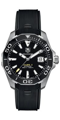Tag Heuer Aquaracer Herrenuhr silber schwarz WAY211A. FT6151