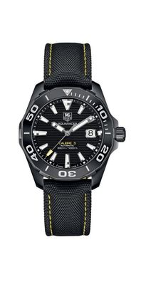 Tag Heuer Aquaracer Herrenuhr schwarz Titan WAY218A. FC6362