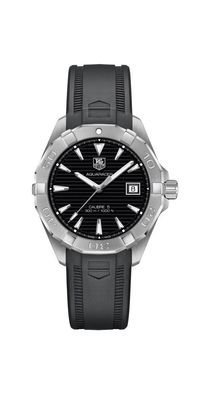 Tag Heuer Aquaracer Herrenuhr silber schwarz WAY2110. FT8021