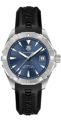 Tag Heuer Aquaracer 300M Herrenuhr silber blau WAY2112. FT8021