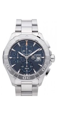 Tag Heuer Aquaracer Herrenuhr silber blau CAY2112. BA0927