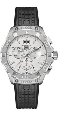 Tag Heuer Aquaracer Chronograph Herrenuhr silber schwarz CAY1111. FT6041