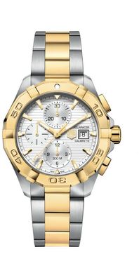 Tag Heuer Aquaracer Herrenuhr silber gold CAY2121. BB0923