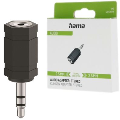 Audio Kopfhörer-Adapter 2,5mm Buchse Kupplung zu 3,5mm Klinke Klinken-Stecker