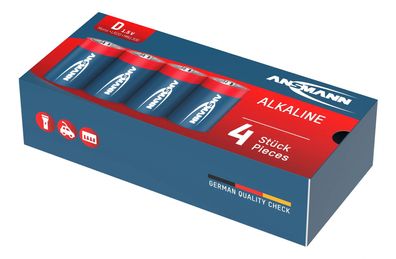 Ansmann Mono D Alkaline Batterien 4 Stück