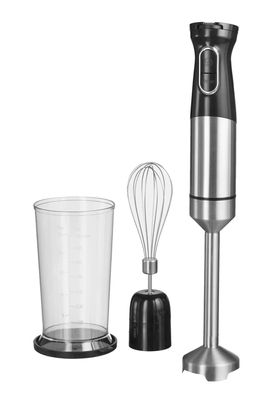 1500W Stabmixer-Set Edelstahl mit Becher & Besen