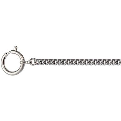 Taschenuhr Kette - Stahl, antik oxydiert - Panzer