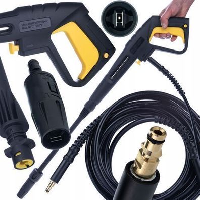 Rosfix Set Hochdruckpistole + 10m Schlauch | Ersatz für Kärcher K2–K7