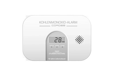 Kohlenmonoxidmelder CC-4100 LED-Display 85dB