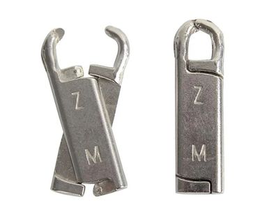 Reißverschluss Reparatur Haken 6er Set Silber