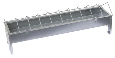 Futtertrog Hühner Kunststoff 50x10cm Gitteraufsatz