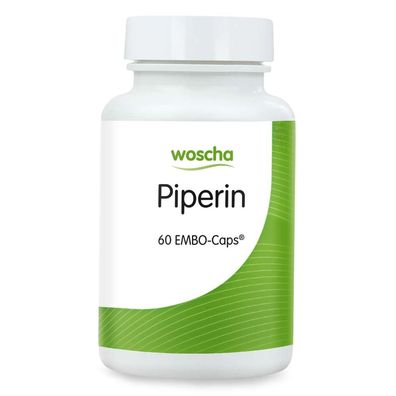 Woscha Piperin - schwarzer Pfeffer, 60 Kapseln