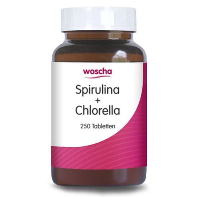 Woscha Spirulina + Chlorella, 250 Tabletten